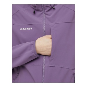 Jacheta Softshell Femei Mammut Ultimate Comfort So Hooded Paloja - Img 7