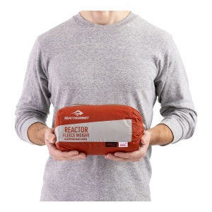 Lenjerie Sea to Summit Reactor Fleeceweight Sleeping Bag Liner Long Red - Img 6