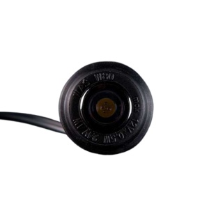 Lumină poziție roșie LED, 29 mm, 1 W, 10-32V, cablu 220 mm, carcasă cauciuc, IP66/68, design negru, Freedom Black Raven Strands - Img 3
