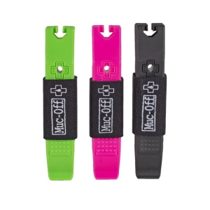 Muc-Off - set doua leviere reparatii bicicleta Rim Stix Tyre Levers - Negru Verde Roz - Img 5