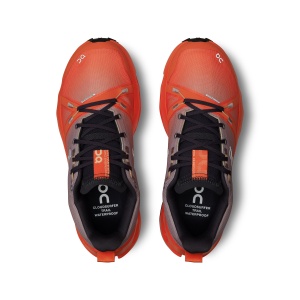 On Cloudsurfer Trail waterproof - pantofi alergare pentru femei - portocaliu flacara mov deschis - Img 3