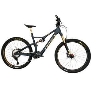 Orbea RISE M-TEAM Chameleon Goblin Green (Gloss)-Black (Matt) - bicicletă electrică eMTB Trail - Img 1