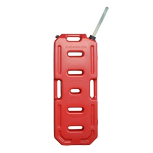 Pachet Suport și Canistră de 20L, 33.5 x 10 x 87 cm, din plastic cu supapă de aerisire și furtun flexibil de turnare inclus, roșu, Emd4x4 - Img 2