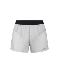 Pantaloni scurți alergare CEP Pro Run Ultralight Loose Fit - gri deschis | ultraușori, ventilație laser