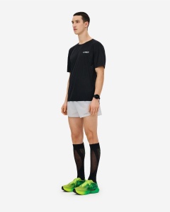 Pantaloni scurți alergare CEP Pro Run Ultralight Loose Fit - gri deschis | ultraușori, ventilație laser - Img 8