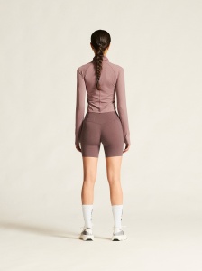 Pantaloni scurți alergare Craft Hypervent Short Tights damă - mov - Img 4