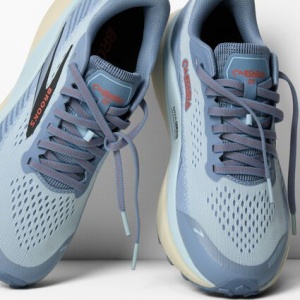 Pantofi alergare trail Brooks Cascadia 20 damă - albastru pastel cu corai - Img 2