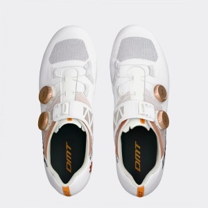 Pantofi ciclism șosea DMT KR0 EVO Superlight - alb-bronz - Img 2