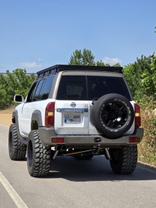 Portbagaj Slim Nissan Patrol Y61 GU3 si GU4 Lung, 216 x 126 cm, Aluminiu, cu sine T-Slot, AQM4WD T40 - Img 2
