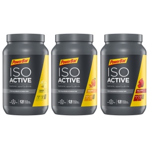 Powerbar - pudra izotonica Isoactive, aroma fructe rosii - bidon 1320g - Img 3