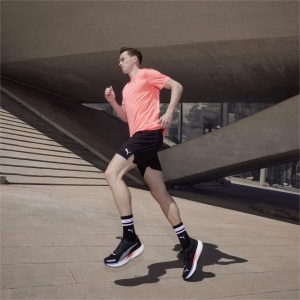 Puma - pantofi alergare pentru barbati Deviate Nitro 2 - negru alb albastru Ultra portocaliu oridee - Img 8