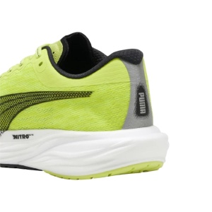 Puma - pantofi alergare pentru barbati Deviate Nitro 2 - verde fluo Lime Pow negru alb - Img 5