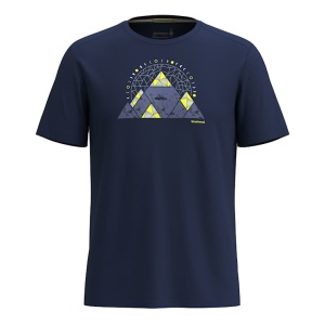 Smartwool - tricou merino - Geo Phase Active Short Sleeve Graphic Tee - Albastru - Img 2