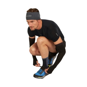 Sosete Alergare Barbati Icebreaker Merino Blend Run+ Ultralight Crew Negru - Img 2