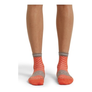 Sosete Alergare Femei Icebreaker Merino Blend Run+ Ultralight Mini Portocaliu - Img 2