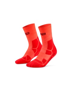 Șosete compresie hiking CEP Hiking Mid Cushion W - neon coral | roșu - Img 2