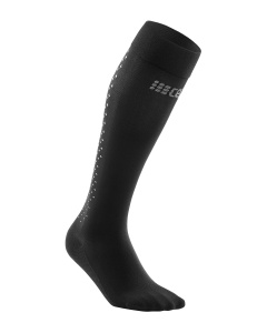 Șosete Compresie Scurte Femei CEP PRO ULTRALIGHT - negru | Recuperare Rapidă