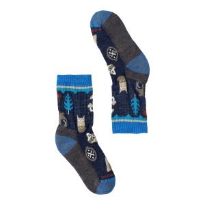 Sosete Drumetie Copii Smartwool Hike Critter Cache Crew Deep Navy