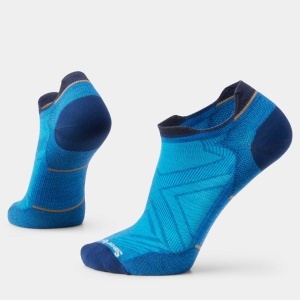 Șosete Merino alergare Smartwool Run - albastru Laguna Blue | Low Ankle | Zero Cushion