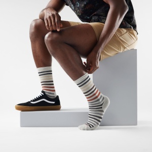 Șosete Merino Smartwool Everyday Spruce Street - gri Ash | Crew | Relaxed Fit - Img 2