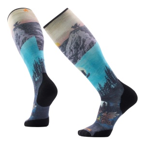 Sosete Schi Barbati Smartwool Ski Winter Phase Print Over The Calf Purple Dawn