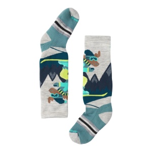 Sosete Schi Copii Smartwool Wintersport Mountain Moose Over The Calf Ash
