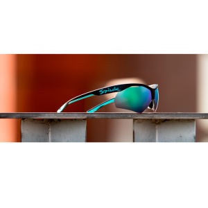 Spiuk - ochelari soare sport Ventix K, 2 lentile de schimb transparent si verde oglinda - rama neagra turquoise - Img 6