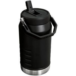 Stanley - termos clasic cu maner - The IceFlow Flip Straw Jug - negru - 1.9 Litri - Img 3