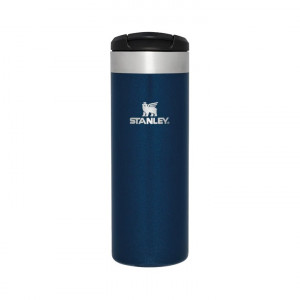 Stanley - termos mic calatorie The Aerolight Transit Mug - albastru royal metalic - 470 ml