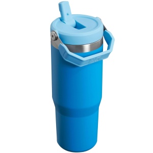 Stanley - termos tip sticla cu pai - Iceflow Flip Straw Tumbler - Plum - 890 ml - Img 10