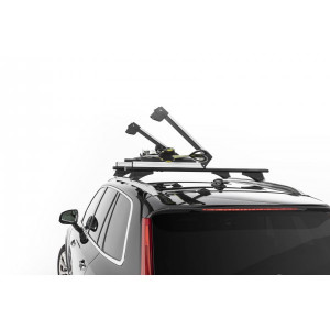 Suport schi snowboard Menabo Yelo 4 Silver pe bare transversale, 4 perechi ski / 2 snowboard - Img 3