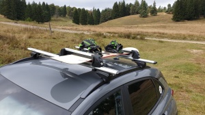Suport ski snowboard Menabo White Bear 4 pe bare transversale, 4 perechi ski / 2 snowboard - Img 2