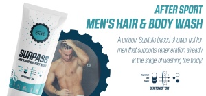 Surpass - gel de bus barbati Men`s hair and body wash Sepitonic 3M - 250ml - Img 9