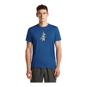 Tricou Barbati Icebreaker Merino 150 Tech Lite Tee Bear Tour Blue