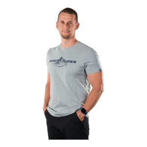 Tricou Barbati Northfinder Comfortable Hiking – Fid Skyblue - Img 2