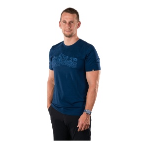 Tricou Barbati Northfinder Soft Material Bamboo Blend Regular Cut Halm Navy - Img 2