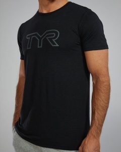 Tricou tehnic TYR Ultrasoft Lightweight - negru | confortabil și durabil - Img 6