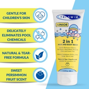 Triswim - 2 in 1 junior - sampon si gel de dus - sweet persimmon - 200ml - Img 2