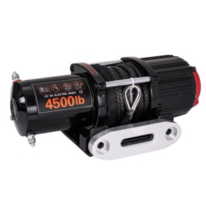Troliu electric EMD Winch 4500lbs (2041kg), 12V, cablu sintetic 12m, raport 166:1 - Img 2