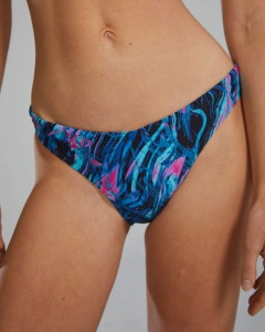TYR - costum inot dama tip bikini - slip - Durafast Elite Classic Bikini Bottom Marmaris - Blue | Pink - L - Img 5