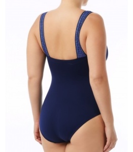 TYR - costum intreg de baie femei - Mantra Square Neck Controlfit - albastru - Img 2