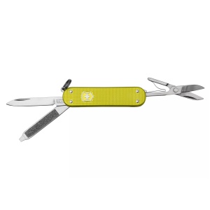 Victorinox - briceag clasic gama SD Alox Limited Edition 2023 - verde galben neon - Img 13