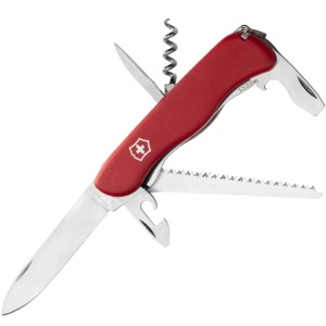 Victorinox - briceag mic Forester, 12 functii - argintiu rosu - Img 2