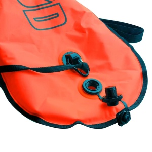 Z3R0D - accesoriu inot Safety Buoy cu plasa neagra Mesh buoy - portocaliu negru - Img 7