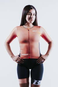 Z3R0D - Costum triatlon femei cu maneci - Racer TTsuit - fusion coral - Img 3