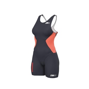 Z3R0D - Costum triatlon femei fara maneci - Racer TRISUIT WOMAN FUSION CORAL