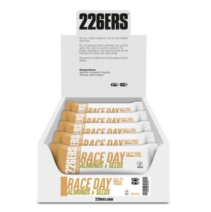 226ers - baton energetic - Race Day Bar Salty Trail - migdale și semințe - 40g - Img 2