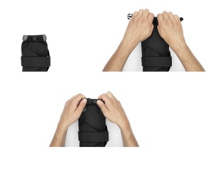 Apidura - geanta cadru bicicleta cu prindere in zona pedale Backcountry 2.0 Downtube Pack 1.8 litri - negru gri - Img 6