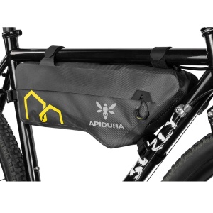 Apidura - geanta cadru bicicleta Expedition Frame Pack 3 litri (pentru cadru compact) - gri negru - Img 2