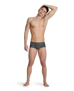 Arena - costum inot barbati - boxer - Overview Low Waist - Black | Multi - Img 3